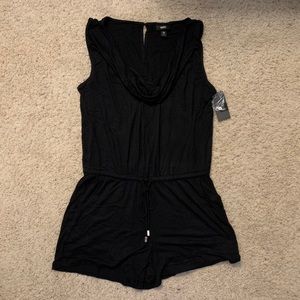 Black Sleeveless Romper
